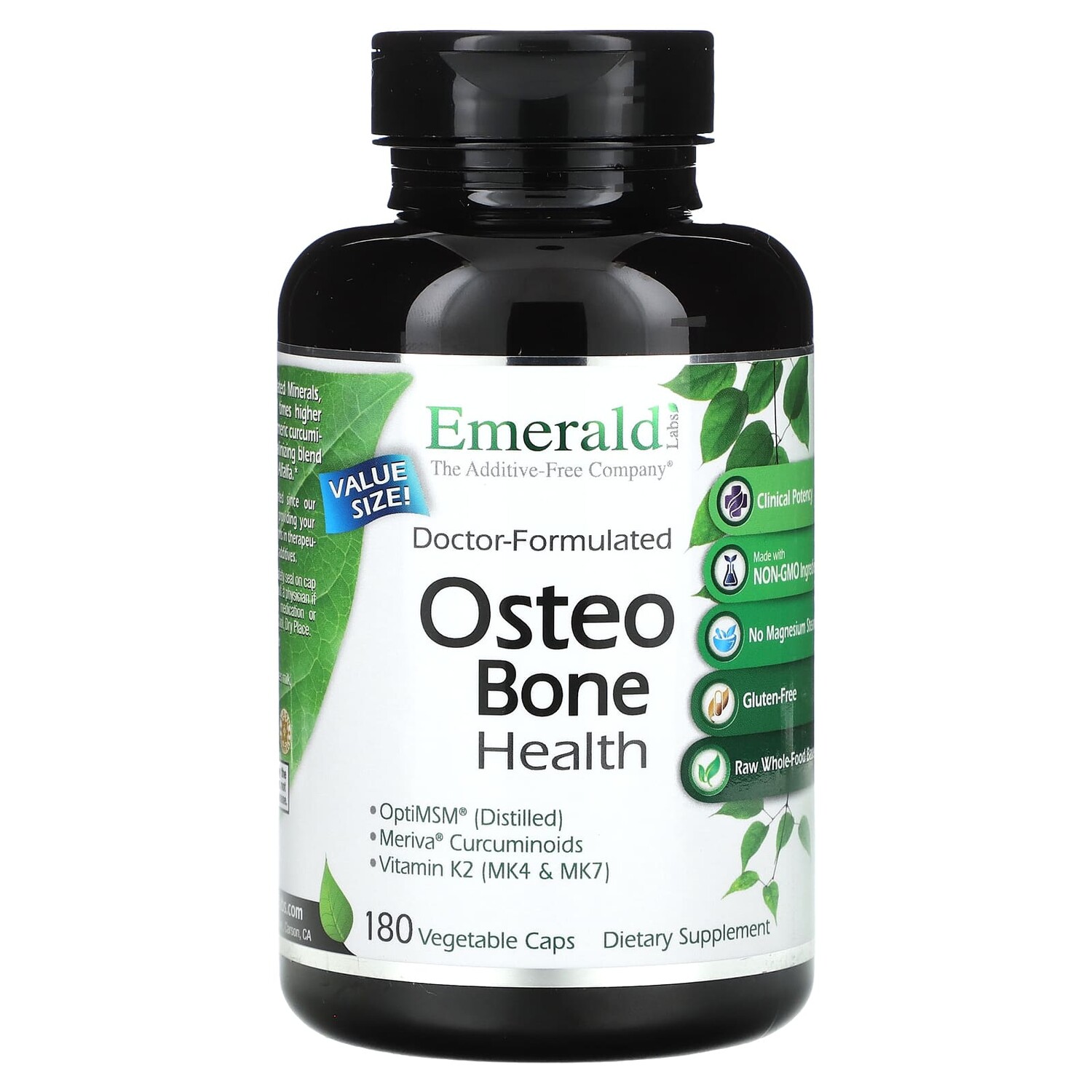 

Osteo Bone Health, 180 растительных капсул, Emerald Laboratories