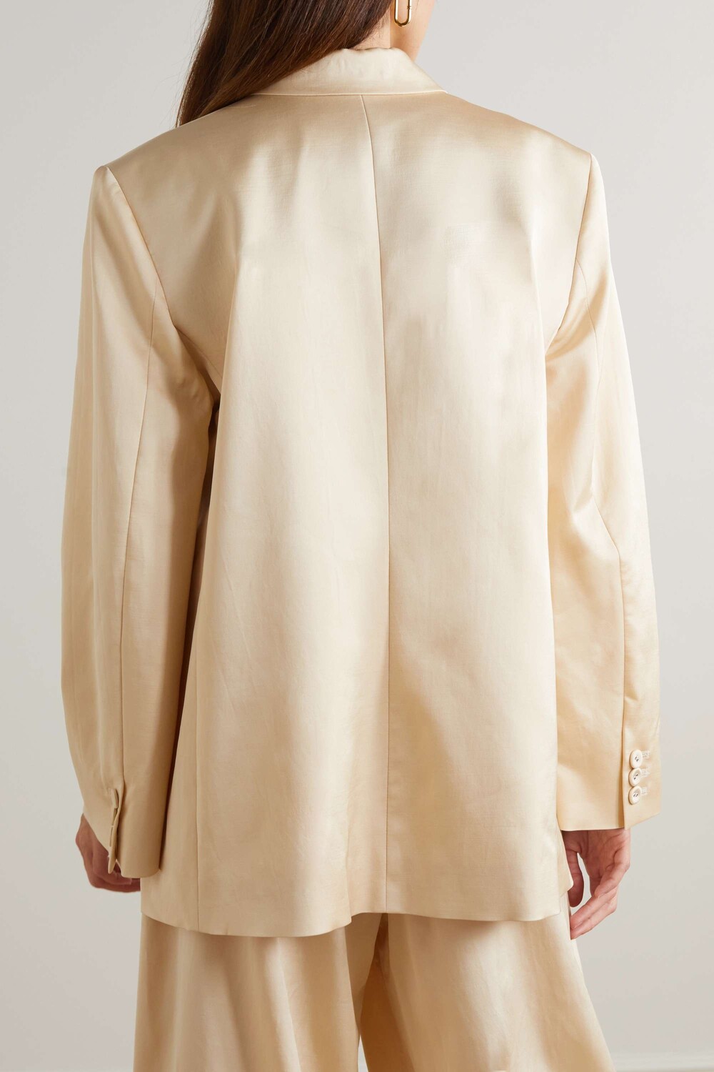 

BY MALENE BIRGER блейзер Rosettan из смесовой шерсти, кремовый