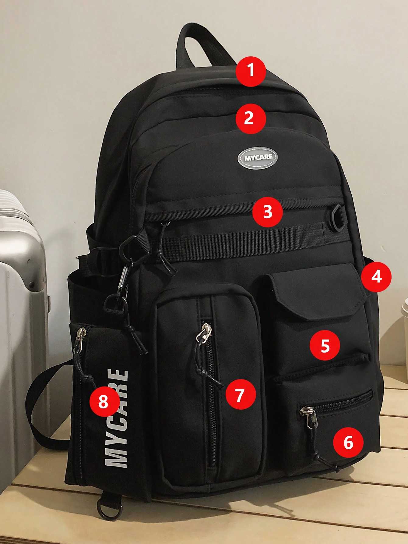 Мужской водонепроницаемый нейлоновый рюкзак для ноутбука Four Seasons, черный рюкзак мужской нейлоновый камуфляжный многофункциональный