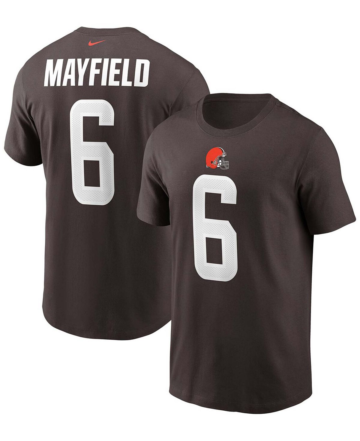 Мужская футболка с именем и номером Cleveland Browns Baker Mayfield Nike mayfield k the parentations