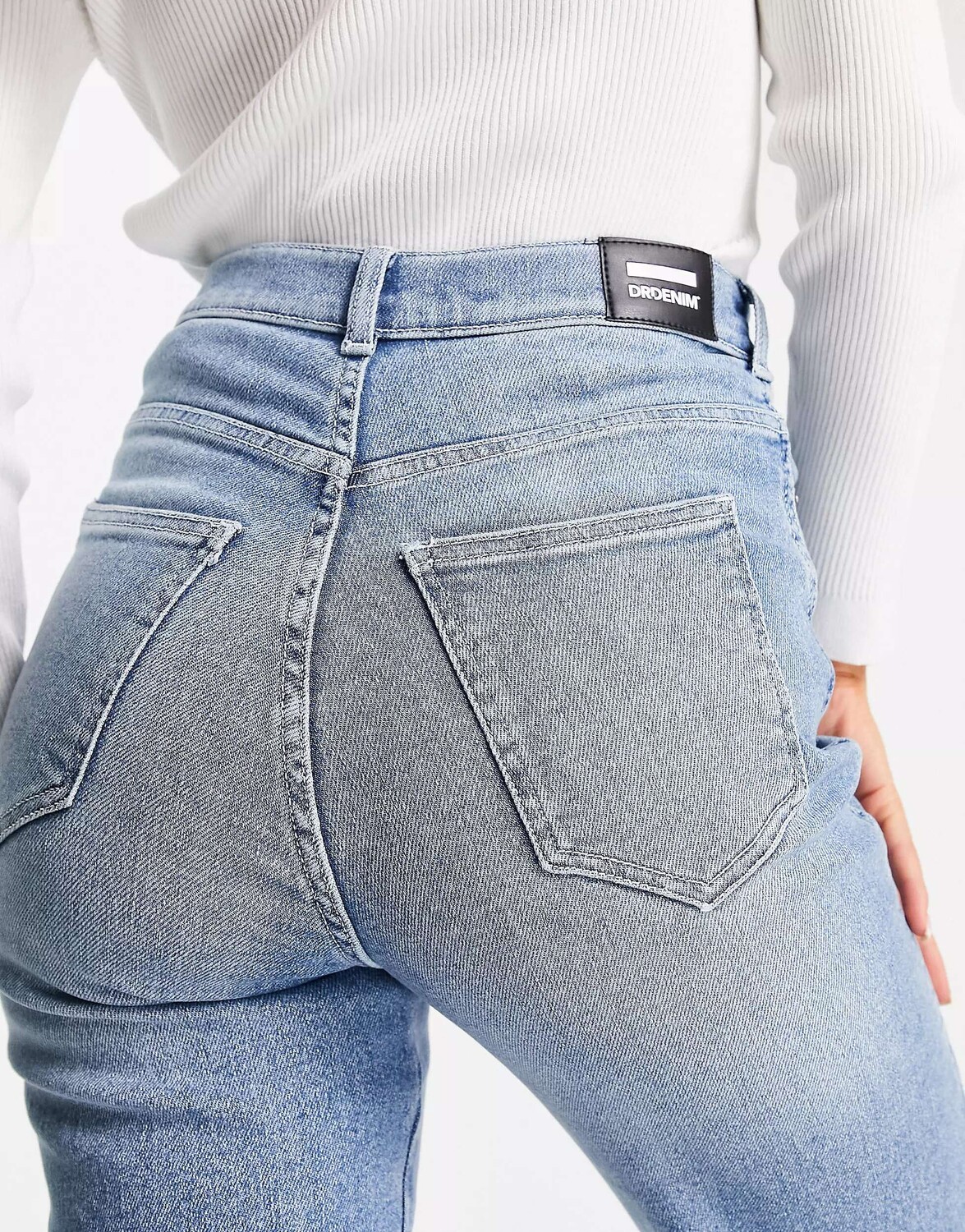 

Светло-голубые прямые джинсы Dr Denim Moxy