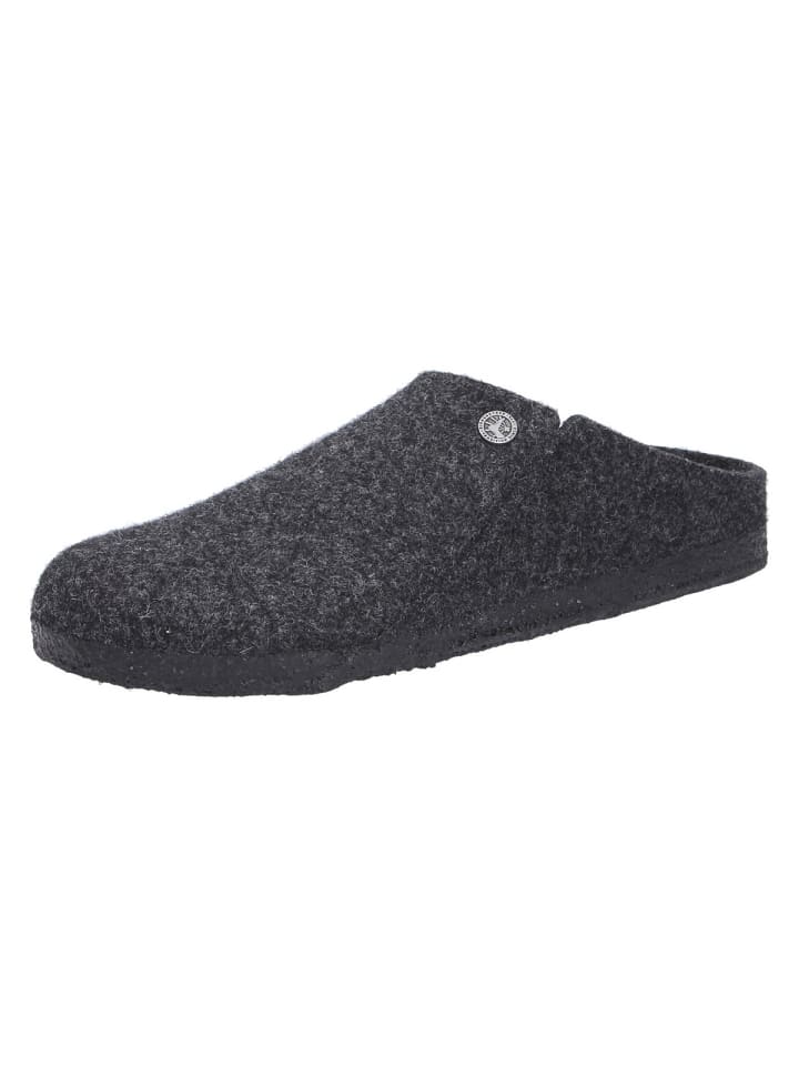 

Тапочки Birkenstock Tieffußbett Pantolette ZERMATT, серый