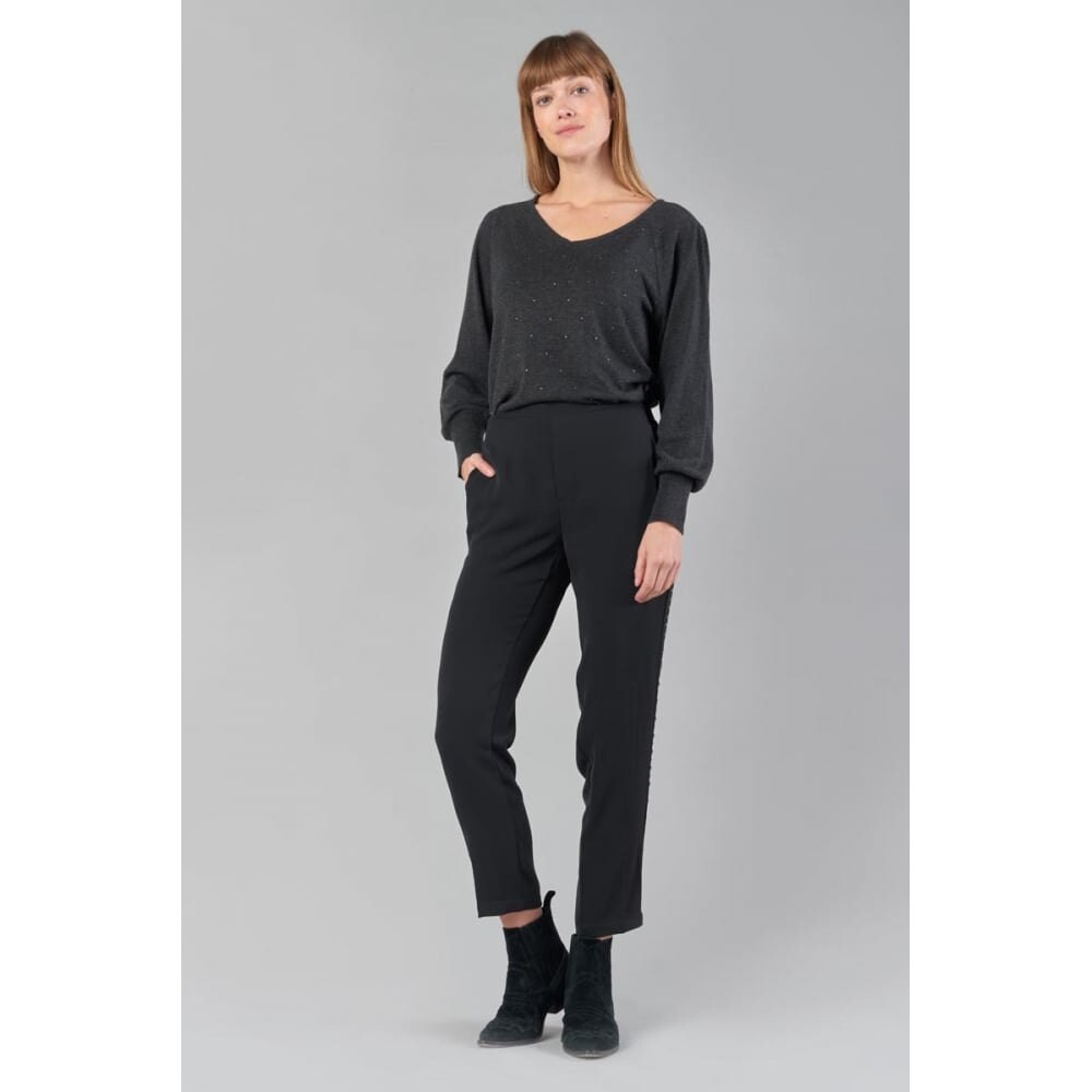 

Свитер Le Temps Des Cerises Anya V Neck, серый