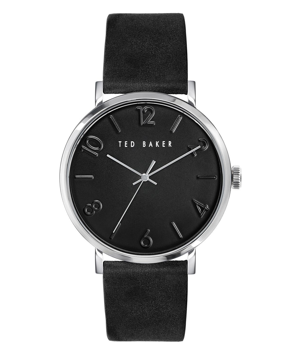 

Мужские часы Phylipa с черным кожаным ремешком, 43 мм Ted Baker