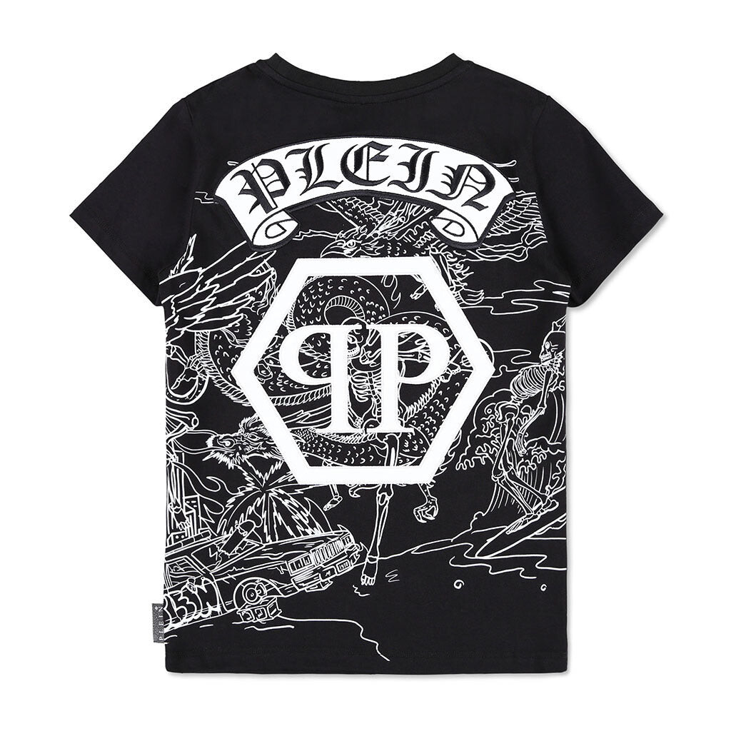 

футболка Gothic Plein с короткими рукавами Philipp Plein, черный