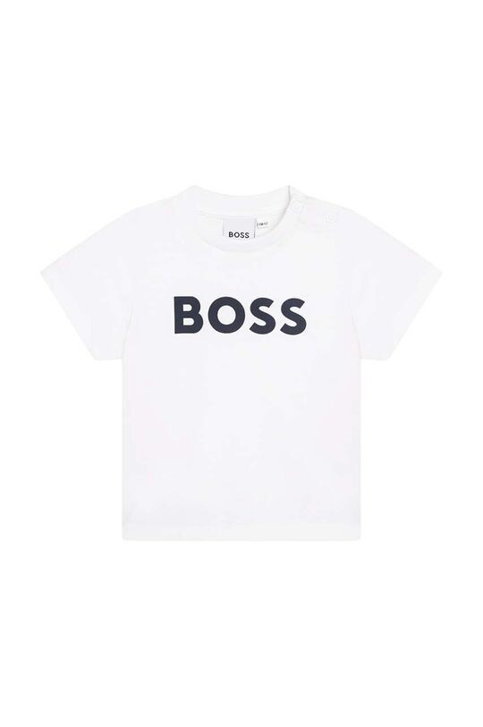 

Boss Детская хлопковая футболка, белый