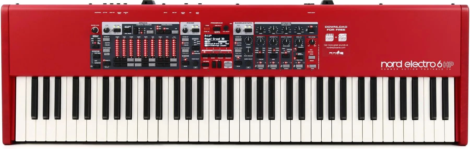 

Nord Electro 6 HP 73-клавишная клавиатура с молоточковым механизмом