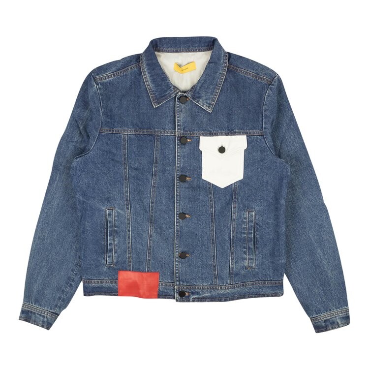 

Куртка Pyer Moss Leather Pocket Denim 'Blue', синий