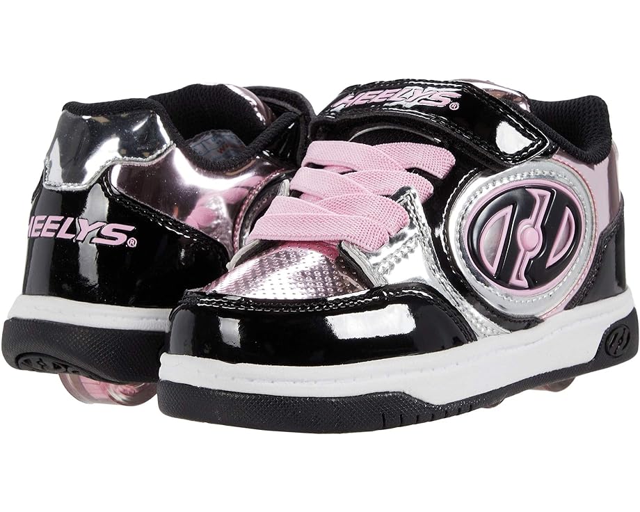 Кроссовки Heelys Plus X2 Lighted, цвет Black/Silver/Pink/Chrome