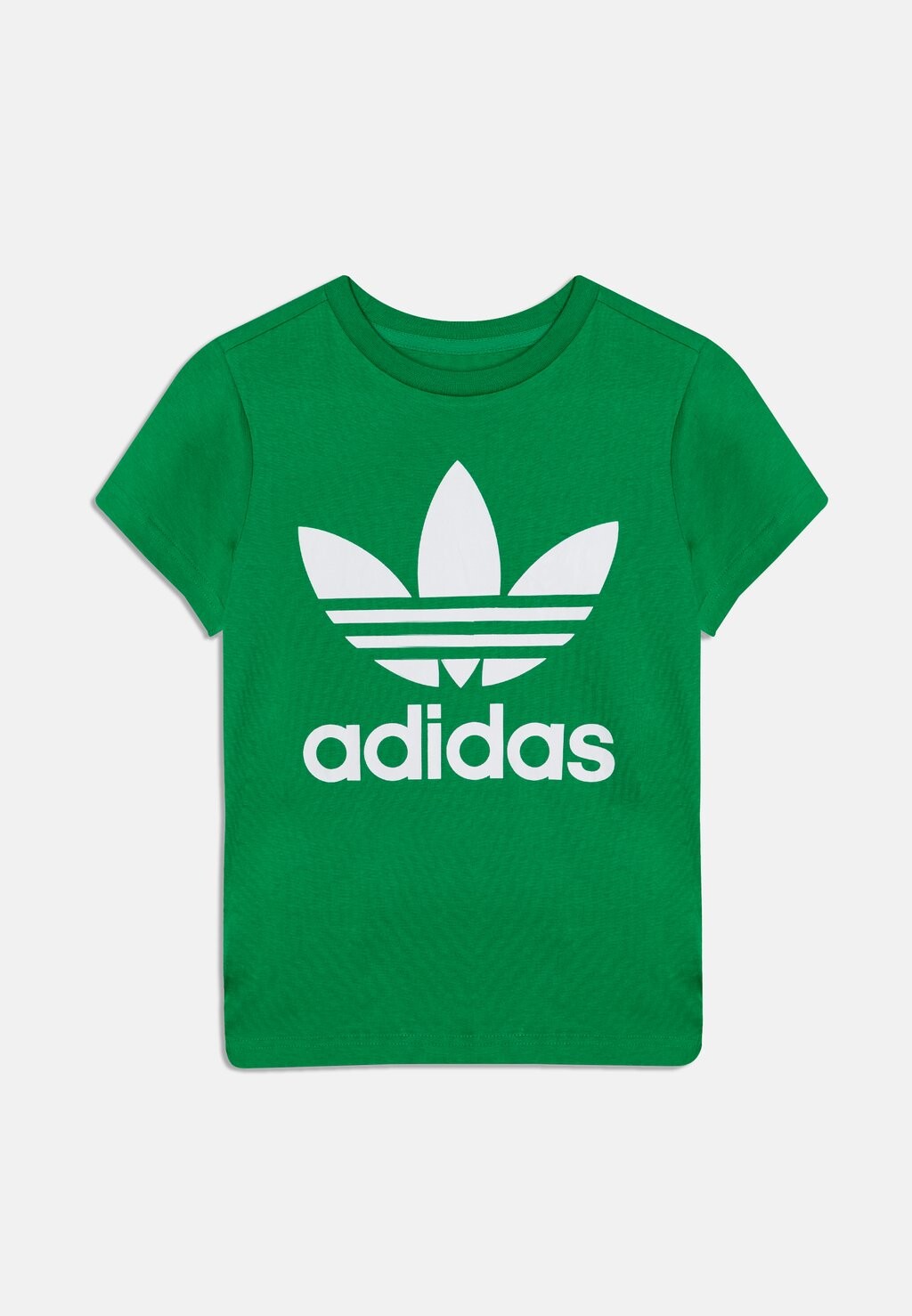 

футболка с принтом Trefoil Tee Kids Unisex adidas Originals, зеленый