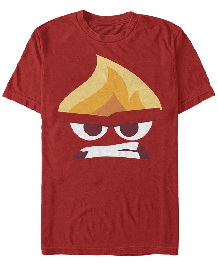 Мужская футболка Angry Face с короткими рукавами и круглым вырезом Fifth Sun, красный
