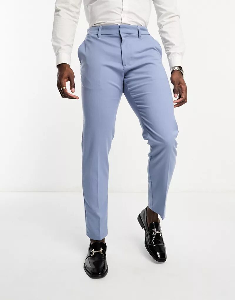 Голубые узкие костюмные брюки New Look бирюзовые костюмные брюки скинни new look