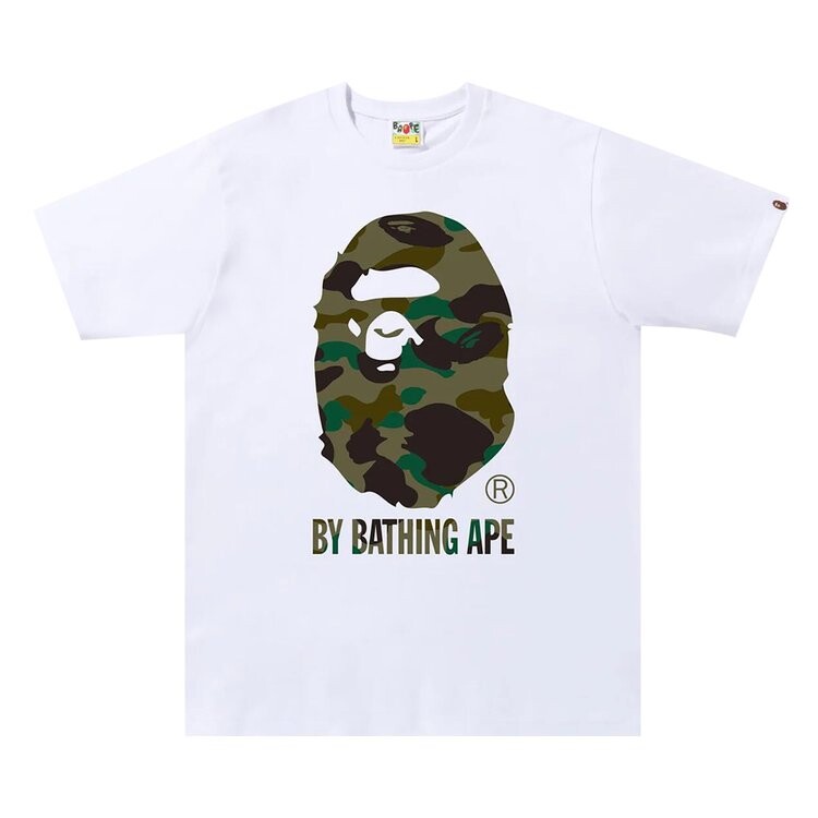 

Футболка BAPE 1st Camo By Bathing Ape Tee, цвет White/Green