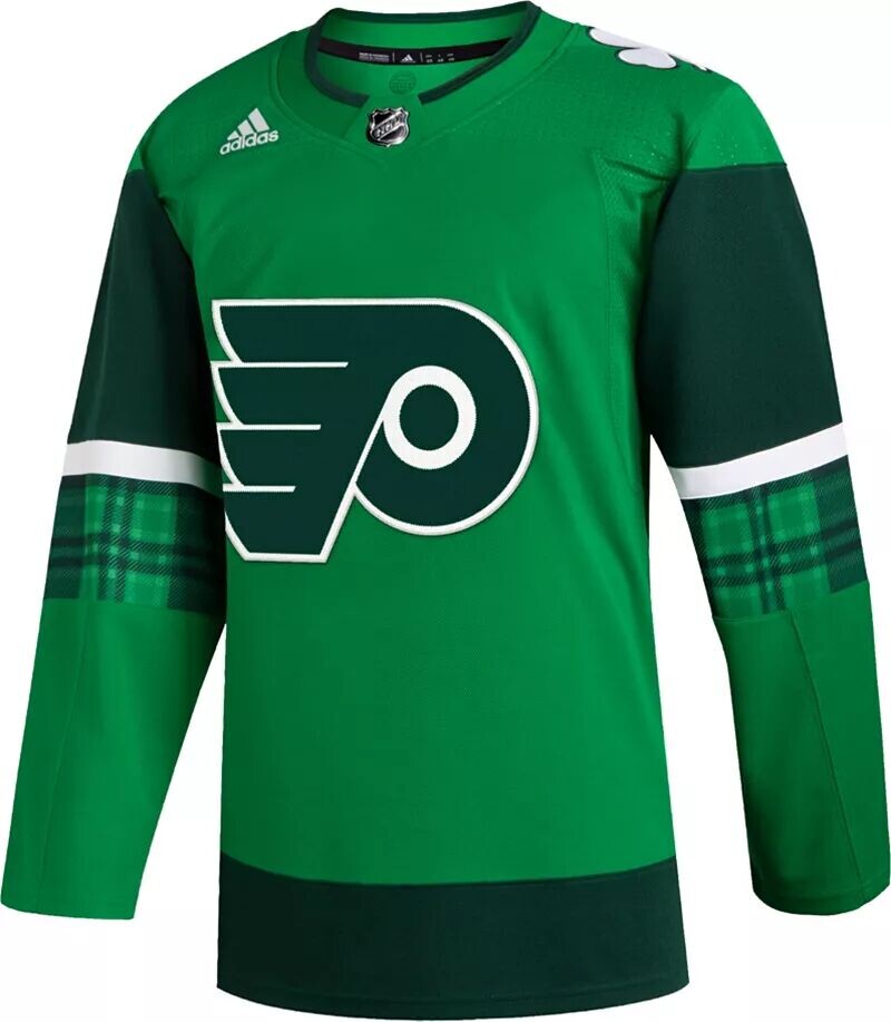 

Adidas Philadelphia Flyers '22 St. Patrick's Day ADIZERO Authentic Blank Джерси
