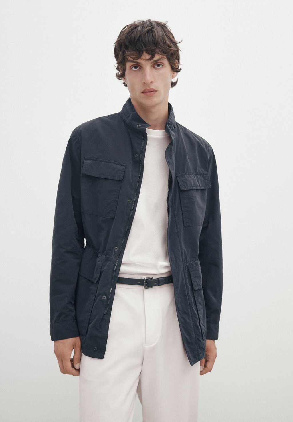 

Демисезонная куртка Massimo Dutti, темно-синий