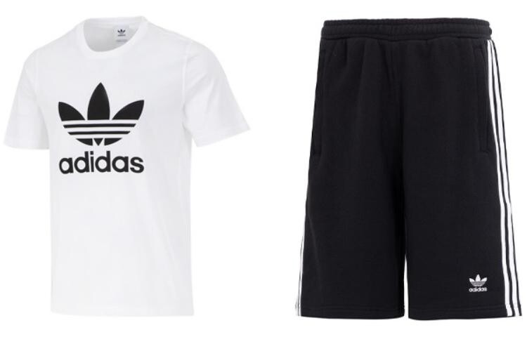 

Повседневная спортивная одежда для мужчин, белая/черная Adidas, белый/черный