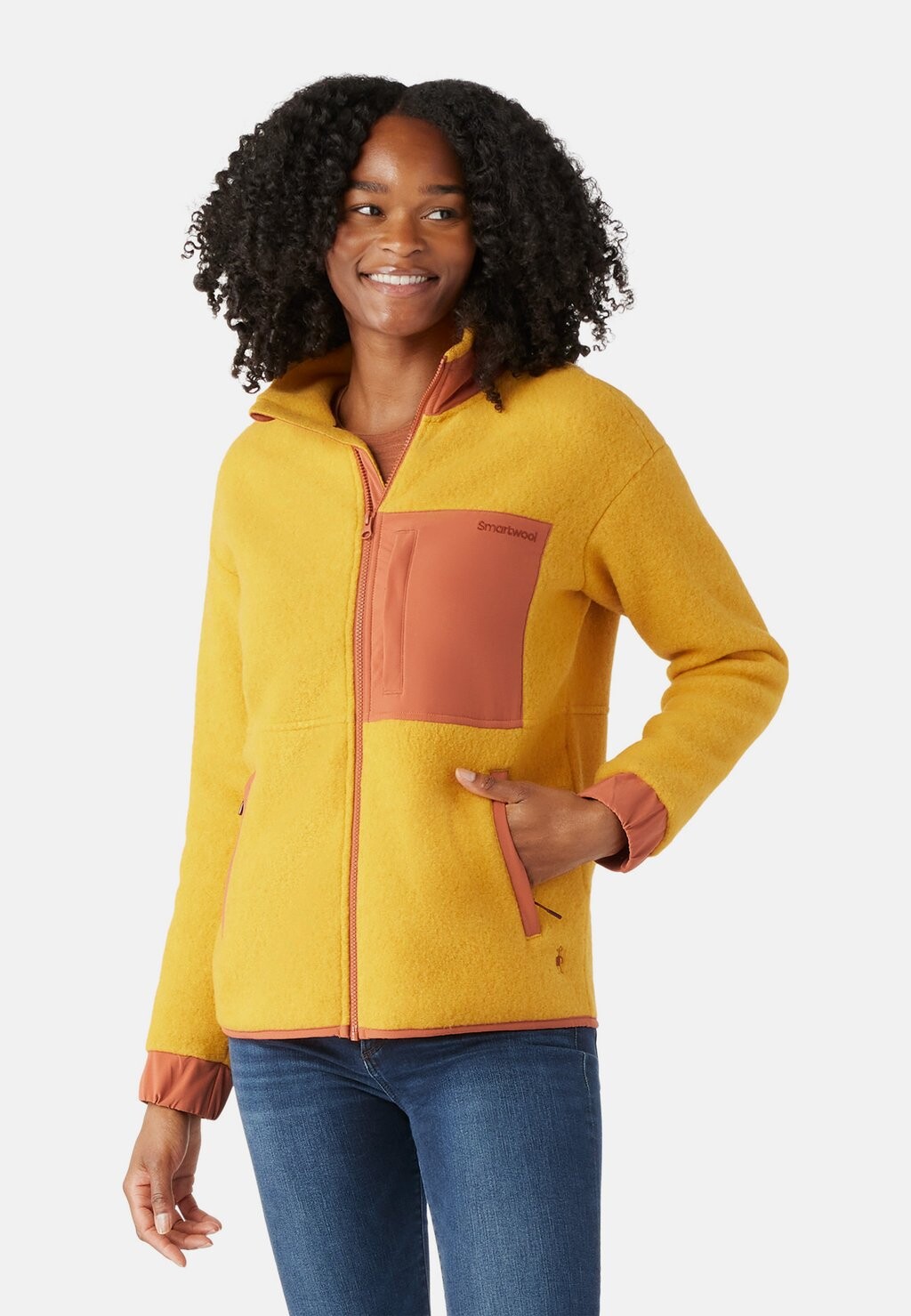 

Флисовая куртка HUDSON TRAIL FLEECE Smartwool, медово-золотой, Желтый