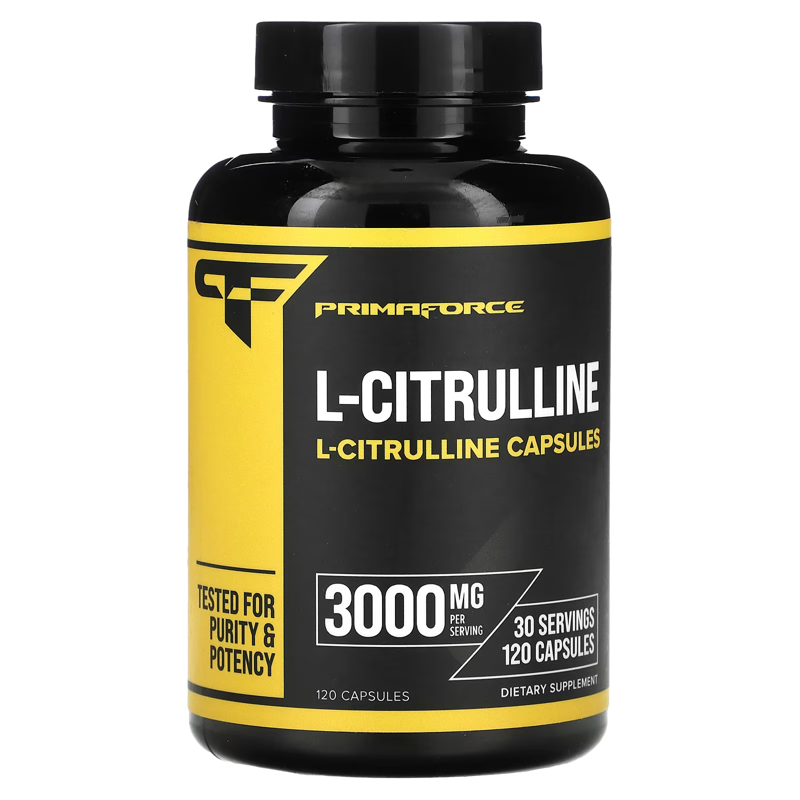 L-цитруллин 3000 мг 120 капсул (750 мг в капсуле) Primaforce