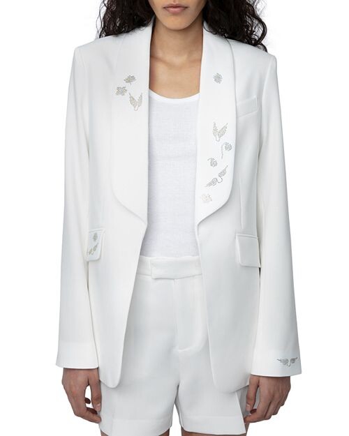 

Украшенный пиджак Zadig & Voltaire, цвет White