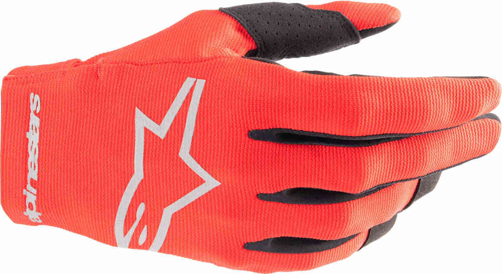 перчатки для мотокросса smx e alpinestars черно белый Молодежные перчатки Radar для мотокросса Alpinestars, красный