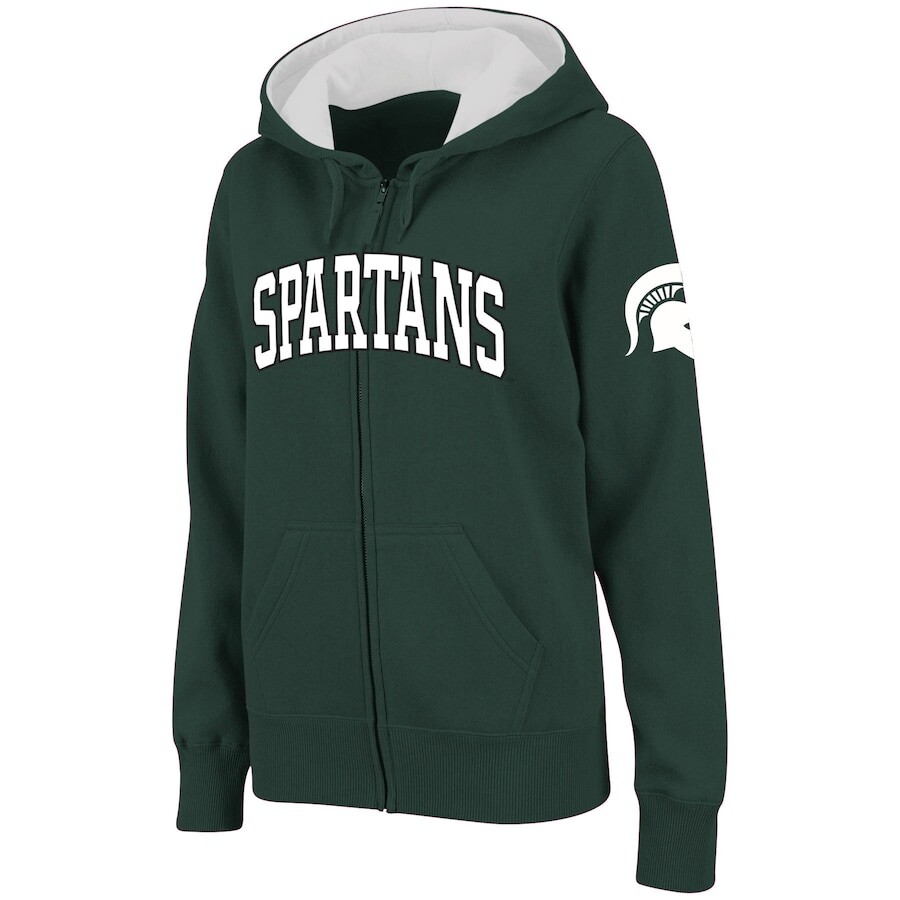

Толстовка на молнии Colosseum Michigan State Spartans, зеленый