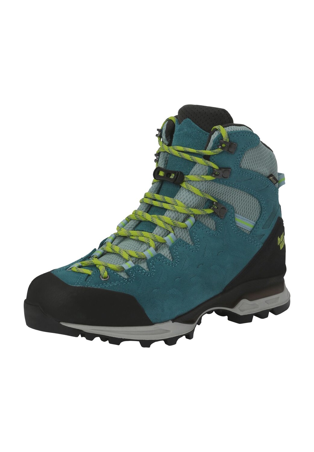 

Кроссовки Makra Trek Lady GTX, водонепроницаемые, дышащие, кожаные, женские hanwag, цвет Icefall Sulphur