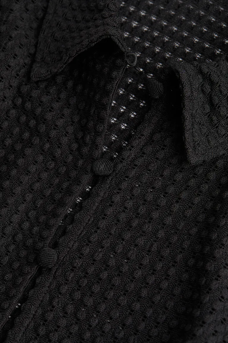Укороченная блузка H&M, черный