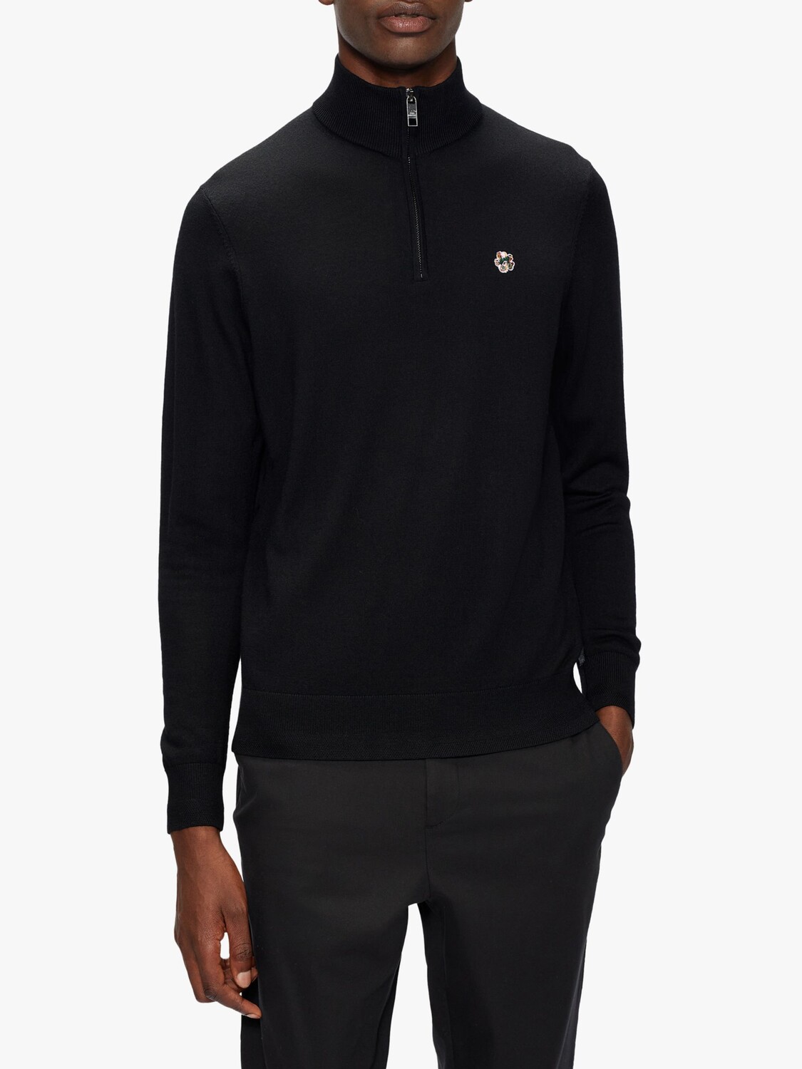 

Джемпер с молнией до половины Ted Baker Tooting, черный