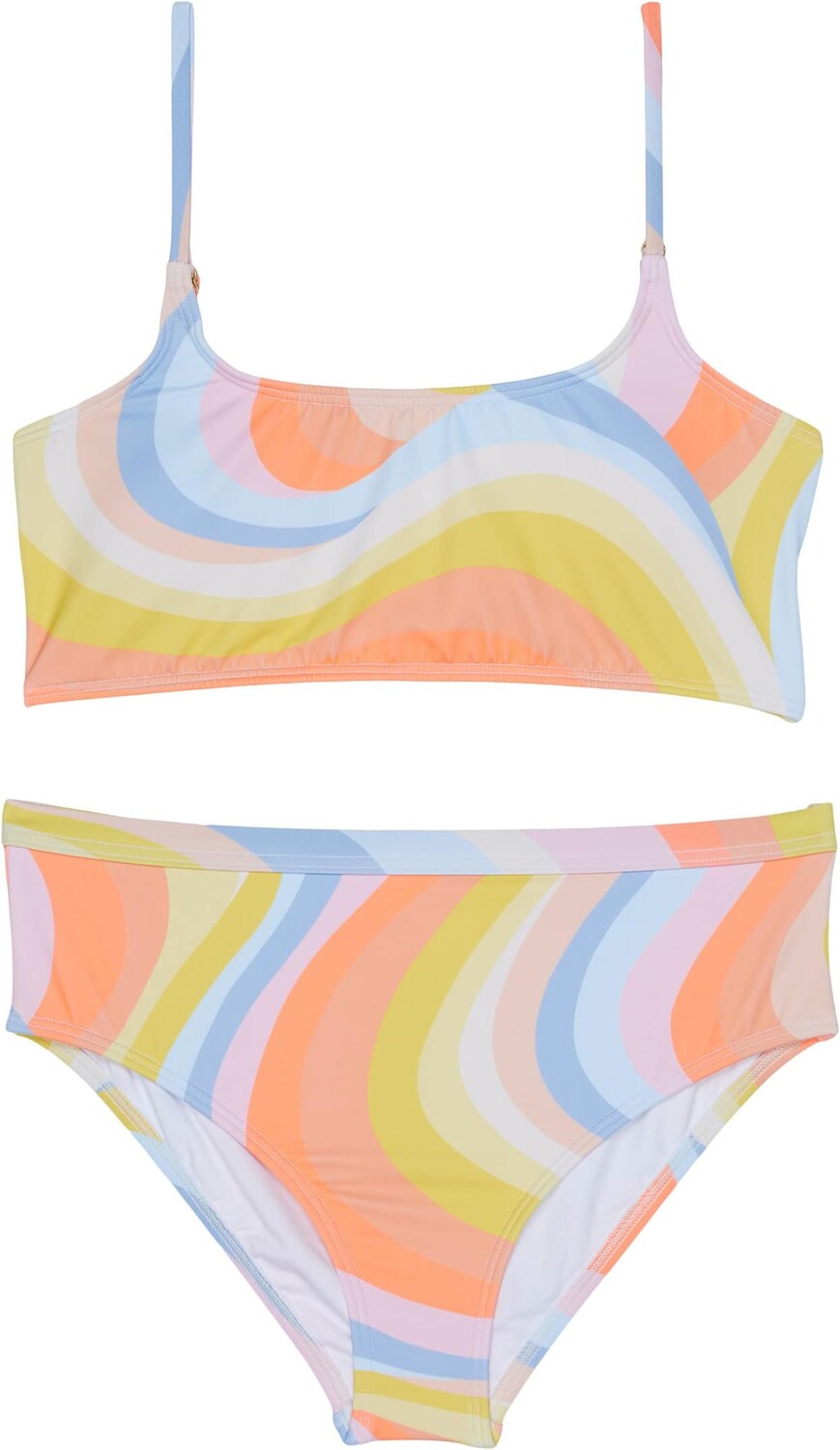 

Купальник Billabong Kids Groovy Road Mini Crop Two-Piece Swim Set, разноцветный
