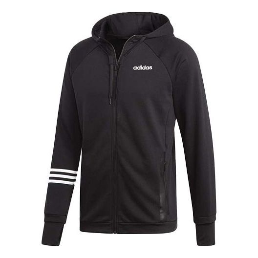 цена Куртка adidas Sports Training Knit Hooded Jacket Black, черный