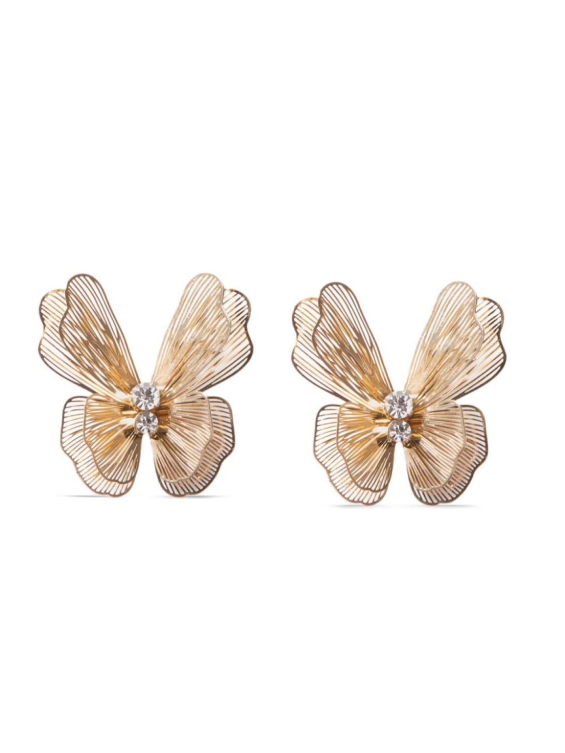

Серьги-гвоздики в форме бабочки Carolina Herrera, золотой