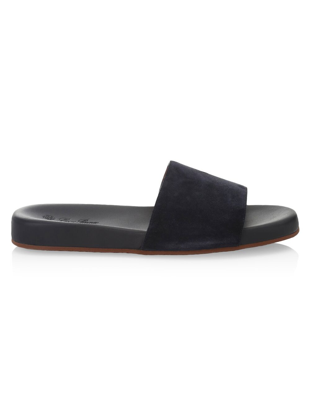 

Замшевые шлепанцы Loro Piana, синий