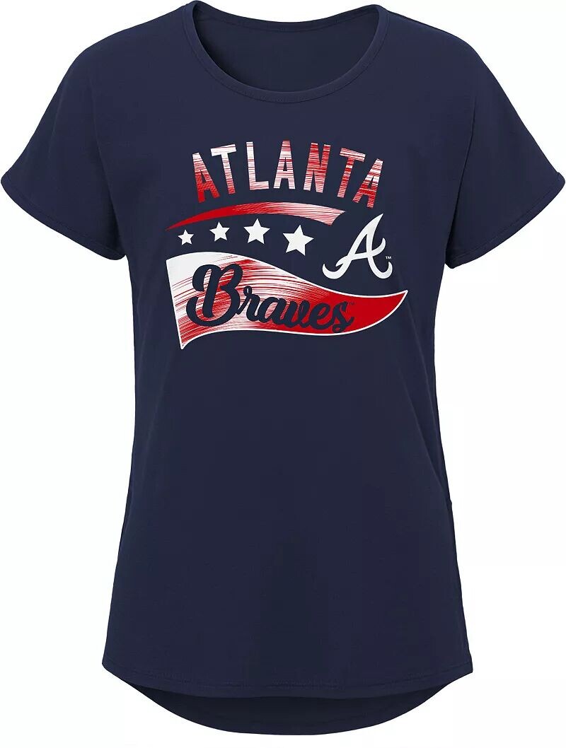 

Outerstuff Темно-синяя футболка Atlanta Braves Big Wave для девочек 8–20 лет MLB Team Apparel, Синий, Outerstuff Темно-синяя футболка Atlanta Braves Big Wave для девочек 8–20 лет MLB Team Apparel