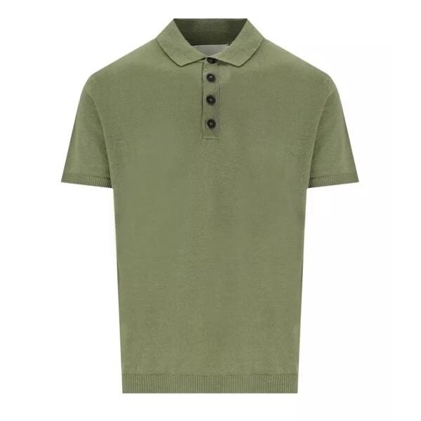 

Футболка military green linen polo shirt Amaranto, бежевый