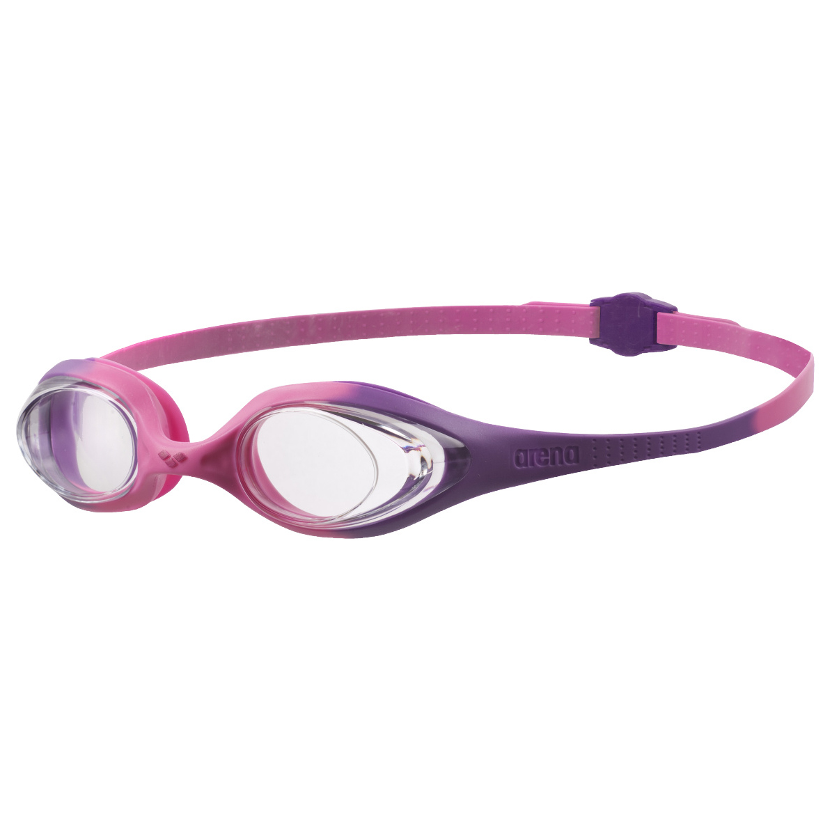 

Очки для плавания Arena Spider Junior, цвет Violet/Clear/Pink