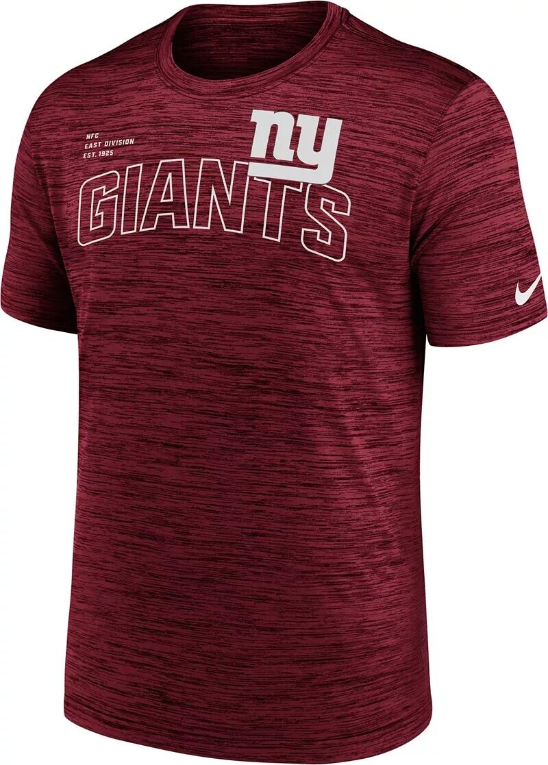 

Мужская красная футболка Nike New York Giants Velocity Arch