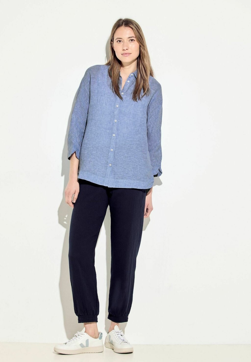 

Рубашка Chambray Cecil, синяя