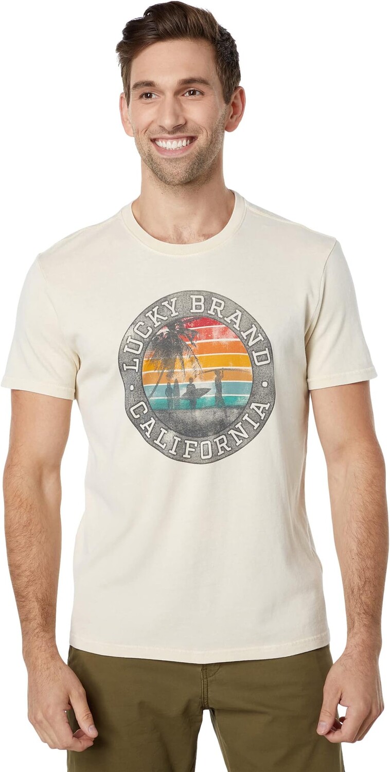 

Футболка Lucky Surf с рисунком Lucky Brand, цвет Oatmeal