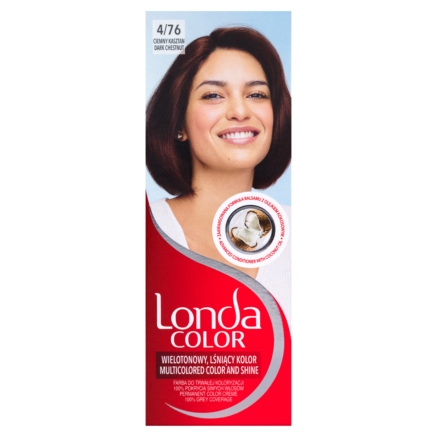 Крем-краска для волос 4/76 темно-каштановый Londa Color, 1 упаковка londa лонда стойкая крем краска 10 8
