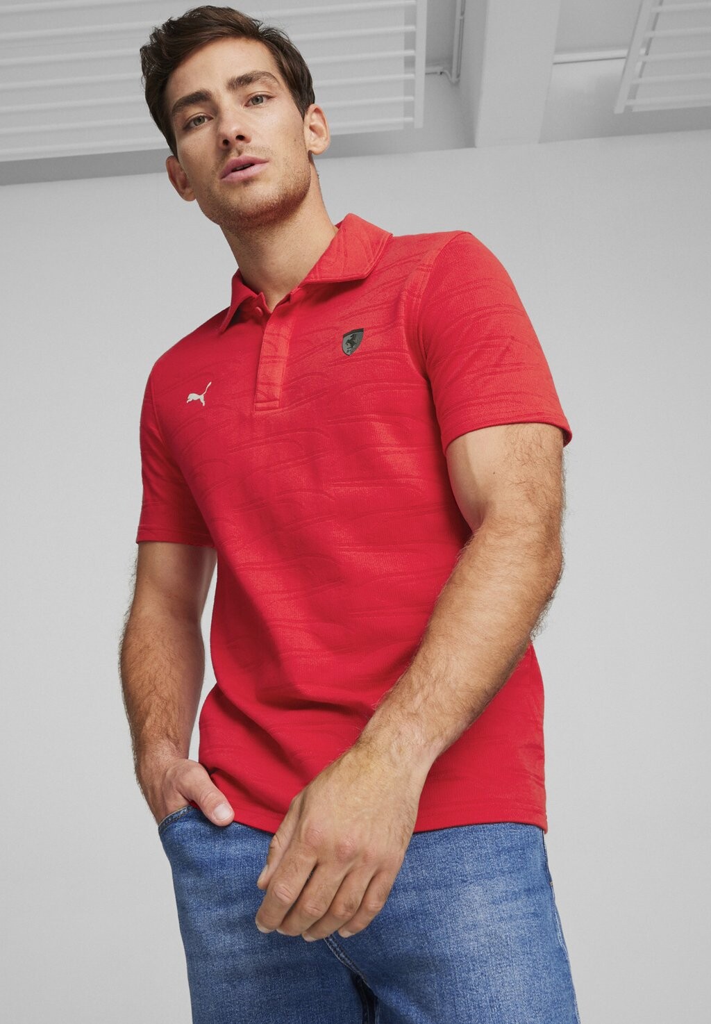 

поло Scuderia Ferrari Style Motorsport Aus Puma, цвет rosso corsa