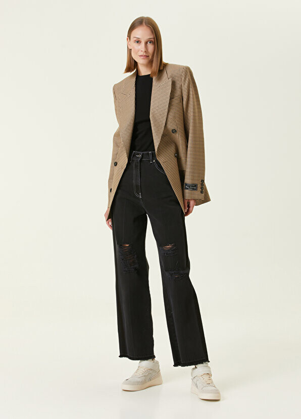 

Черные прямые джинсовые брюки Msgm, Черный