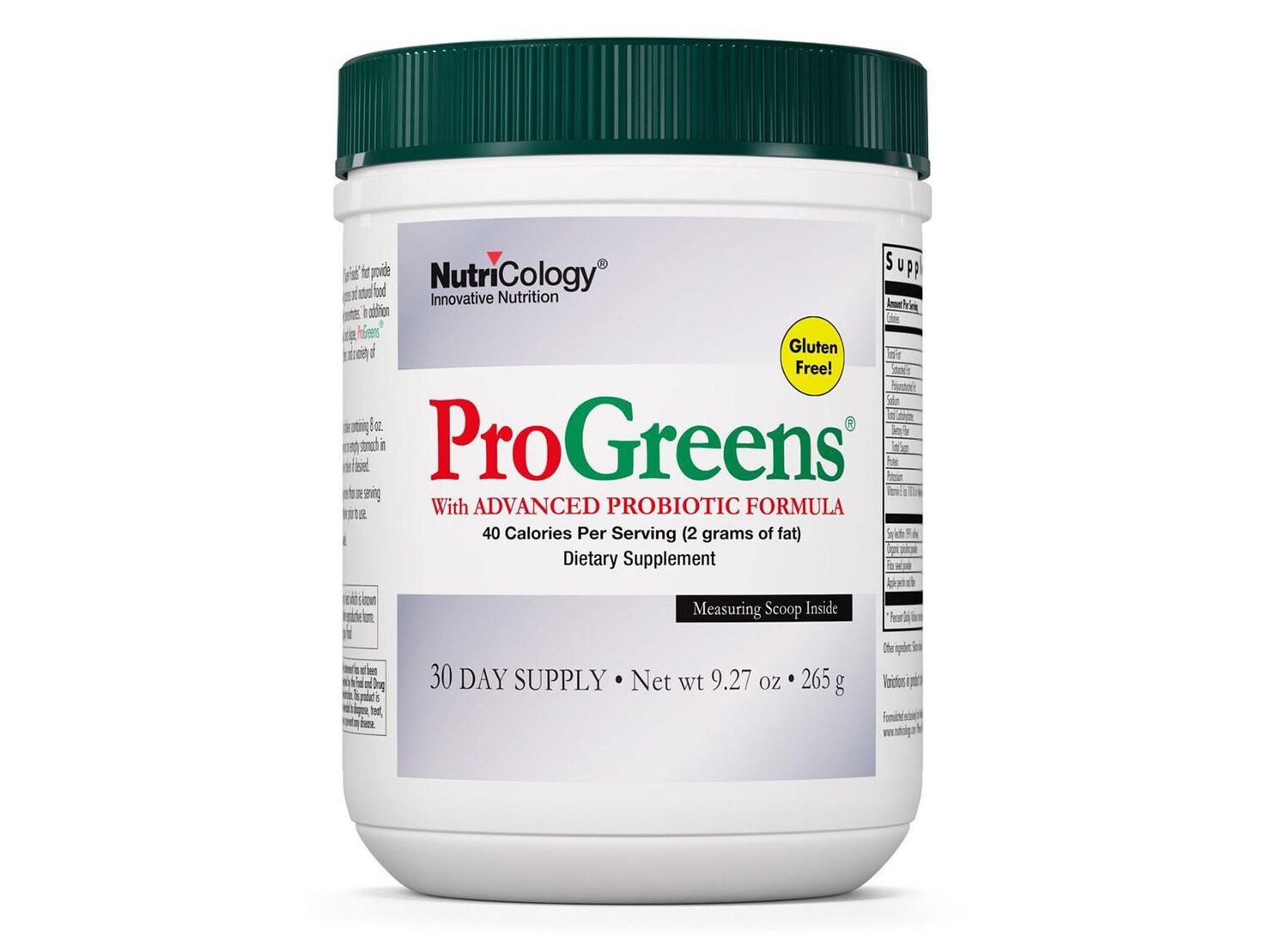

Nutricology, ProGreens на 30 дней, 9,27 унций. (265 г) порошок