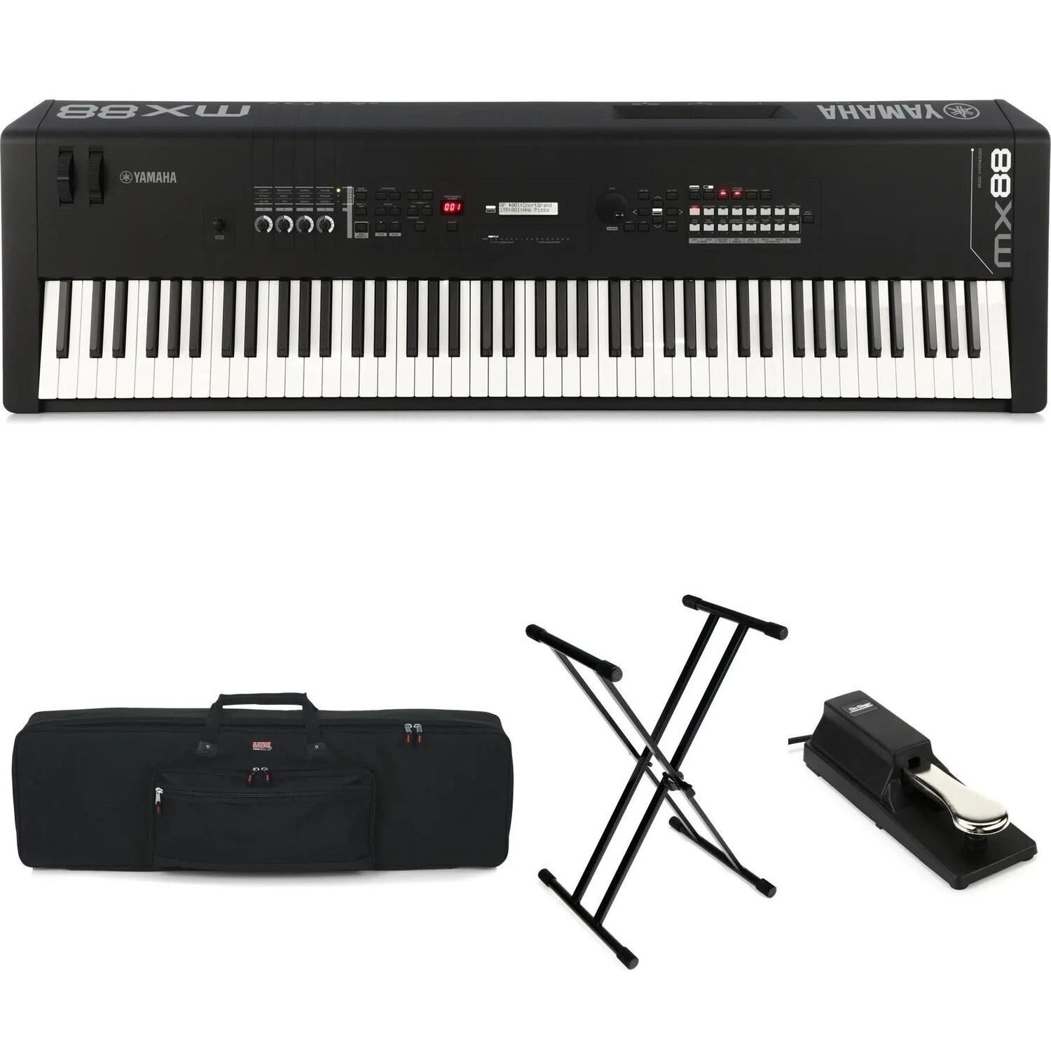 

Yamaha MX88 88-клавишный музыкальный синтезатор с взвешенным действием, сценический комплект