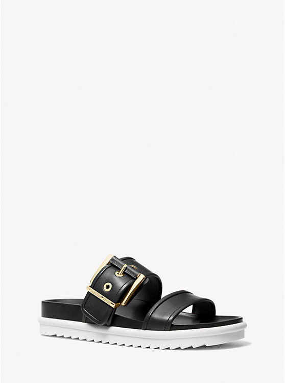 

Кожаные шлепанцы Colby Michael Kors, черный