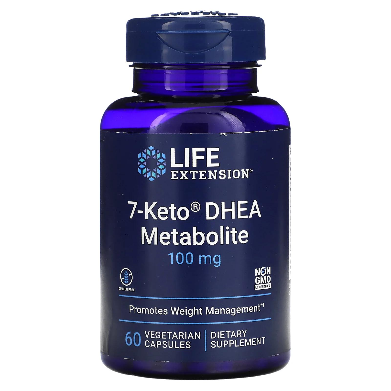 Life Extension Метаболит 7-Кето ДГЭА (100 мг) 60 вег капсул swanson 7 кето дгэа 100 мг 30 капсул