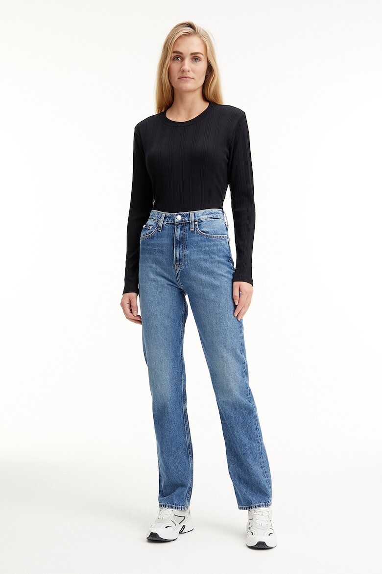 

Прямые джинсы с потертым эффектом Calvin Klein Jeans, синий