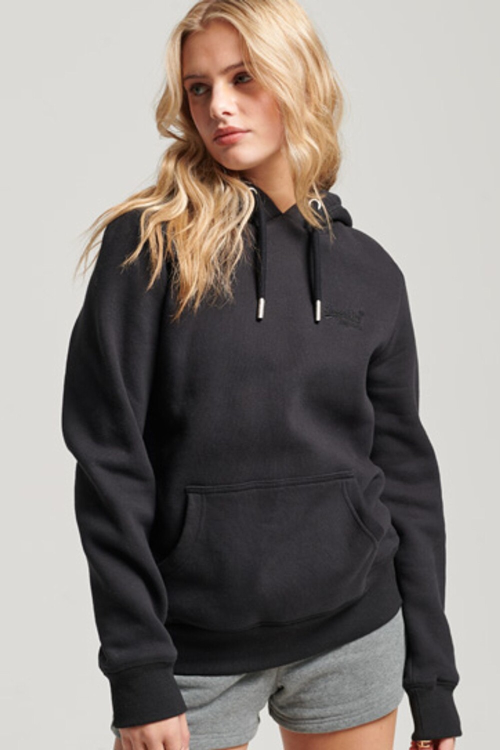 

Винтажная толстовка с вышитым логотипом Superdry, черный