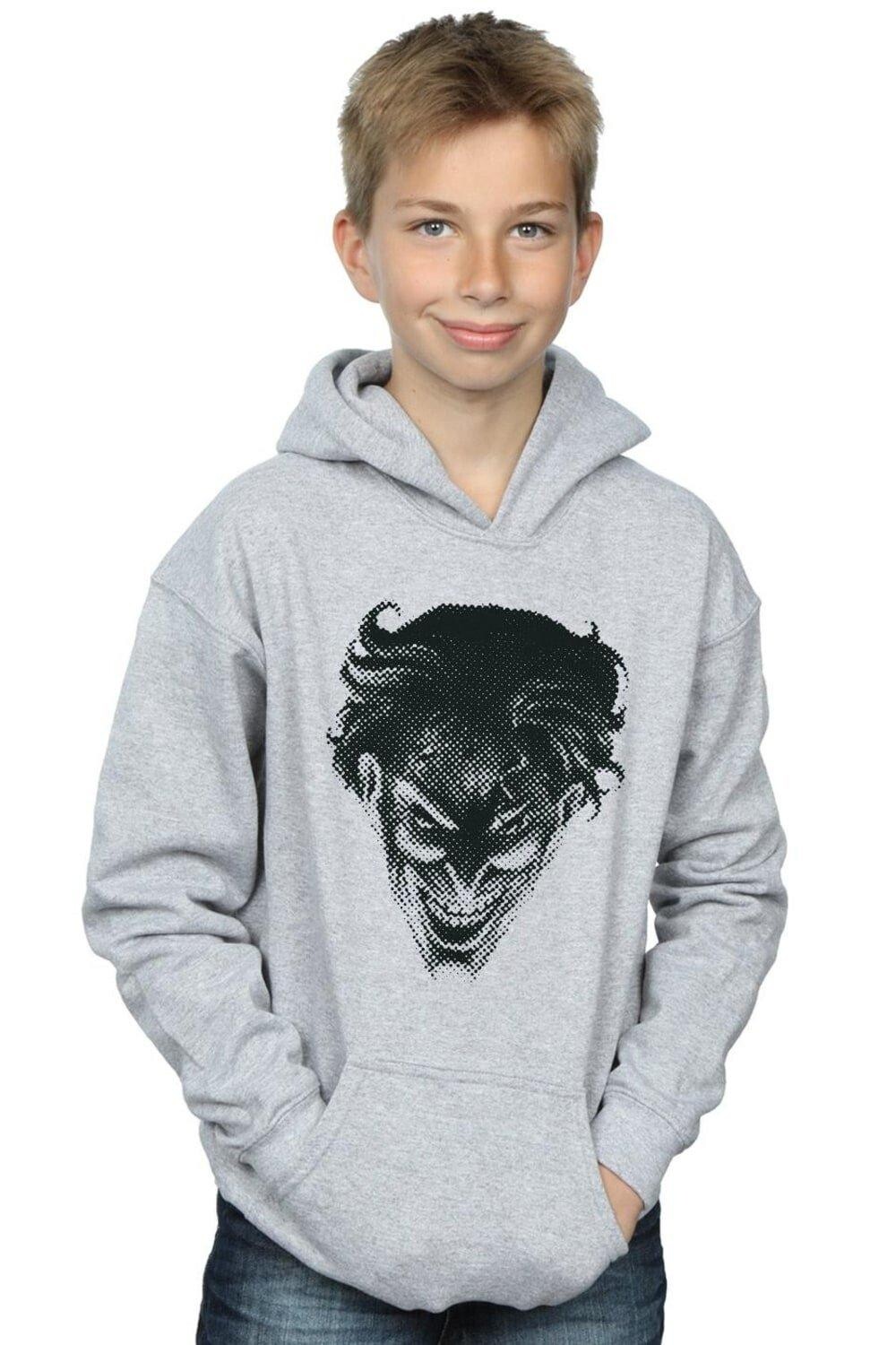 

Толстовка с лицом The Joker Spot Face DC Comics, серый