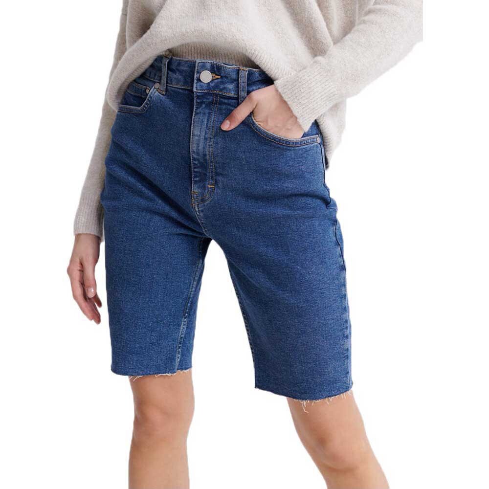 

Джинсовые шорты Superdry Kari Long Line, синий