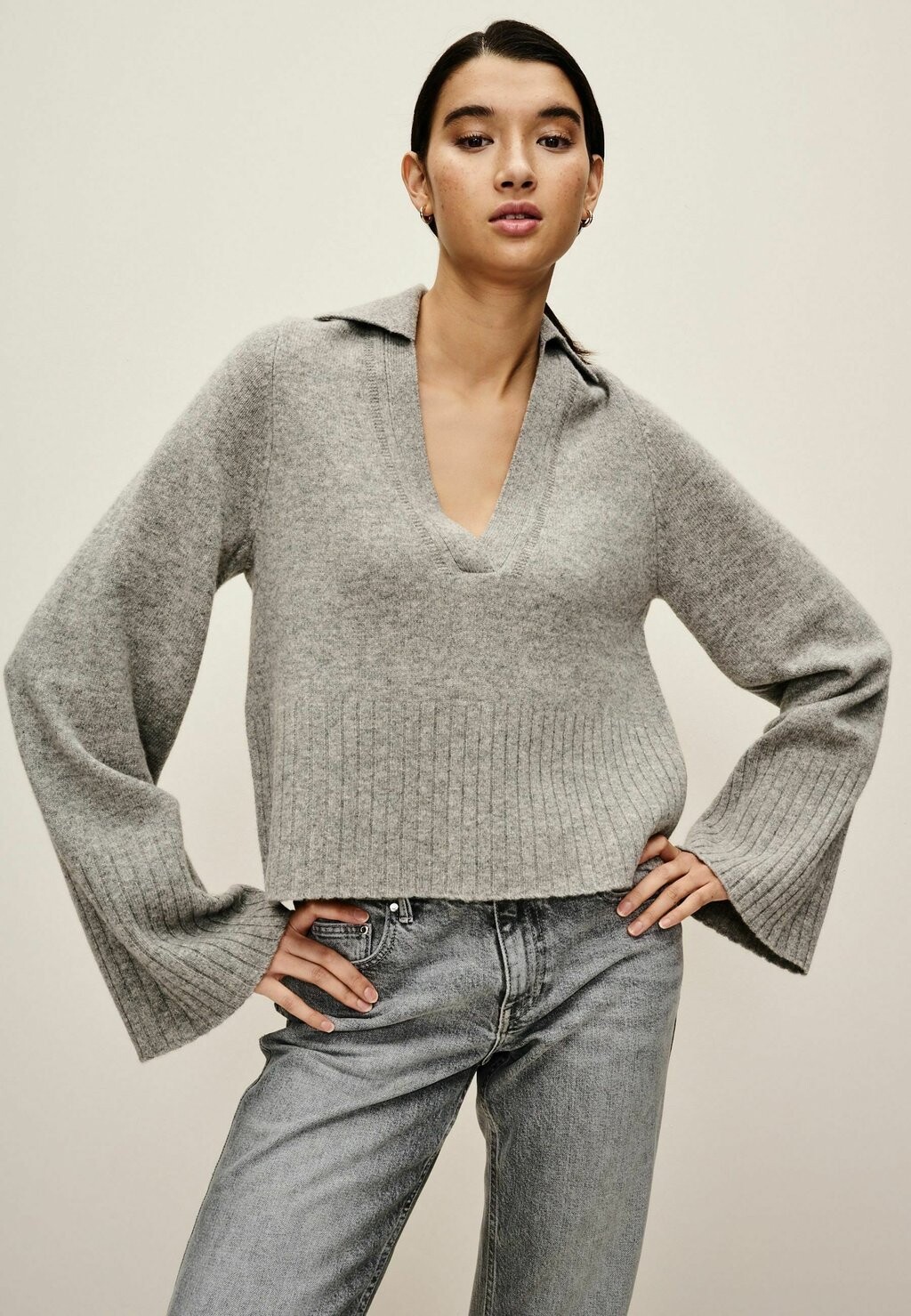 

Джемпер вязаный PREMIUM REGULAR FIT Next, цвет grey